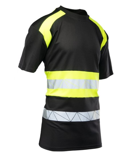 ECO RIVAL KOSZULKA CZARNY/ŻÓŁTY