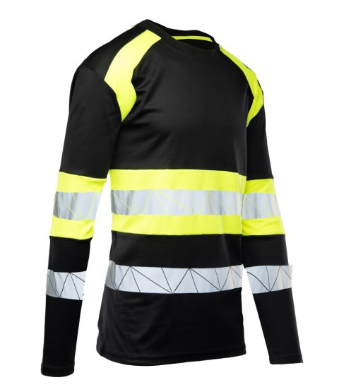 ECO RIVAL KOSZULKA LONGSLEEVE CZARNY/ŻÓŁTY