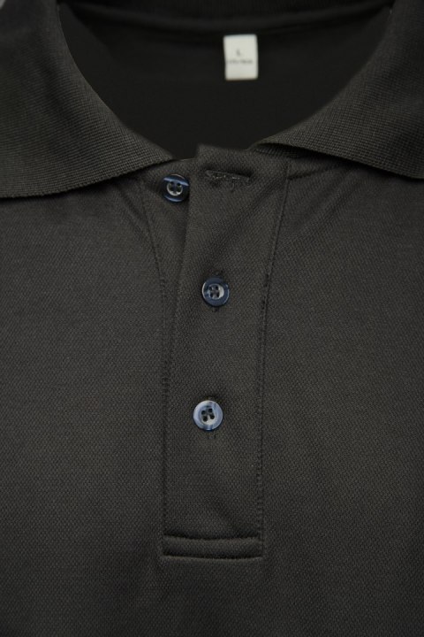 ECO RIVAL KOSZULKA POLO CZARNY/POMARAŃCZ