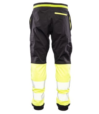 FLASH JOGGER SPODNIE SKF03Y CZARNY/ŻÓŁTY KAT II