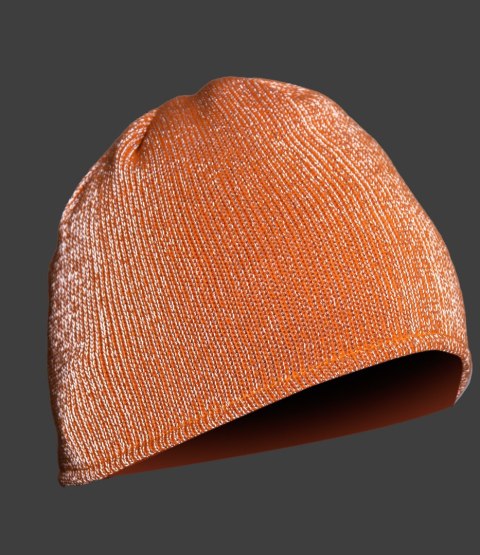 SEVEN KINGS CROSS CZAPKA Z DZIANINY MELANGE POMARAŃCZ