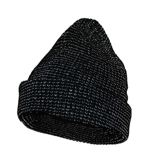 WOLBERG REFLECTO CZAPKA Z DZIANINY CZARNA