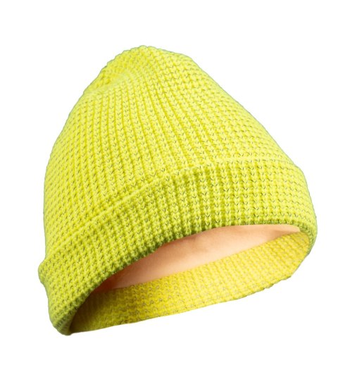 WOLBERG REFLECTO CZAPKA Z DZIANINY ŻÓŁTA