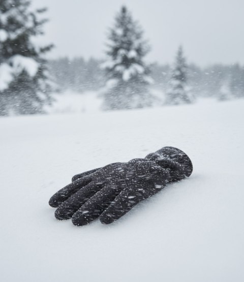 ALASKA RĘKAWICZKI POLAR CZARNE MĘSKIE