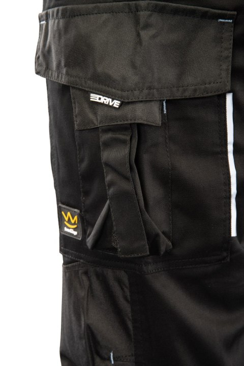 SPODNIE DO PASA DRIVE CZARNE - DAMSKIE