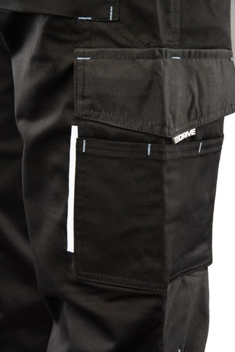 SPODNIE DO PASA DRIVE CZARNE