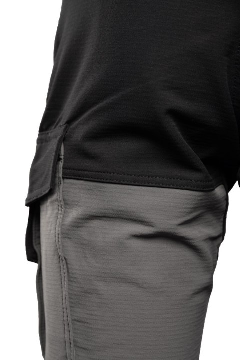 TRAIL SPODNIE KRÓTKIE STAL/CZARNY