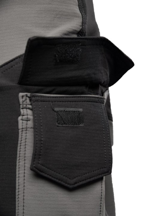 TRAIL SPODNIE KRÓTKIE STAL/CZARNY