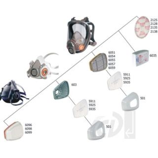 3M POCHŁANIACZ 6051 A1 dla Lakierników (2 sztuki)