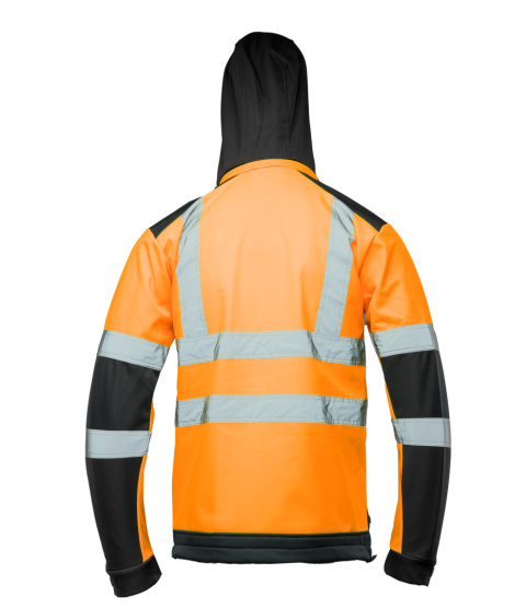 BRIXTON FLASH SOFTSHELL WSTAWKA GRANAT BF005 Z PASAMI ODBLASK. POMARAŃCZ KAT 2 klasa2