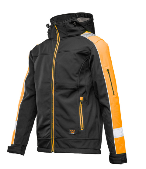 SEVEN KINGS RIVAL SOFTSHELL CZARNY/POMARAŃCZ