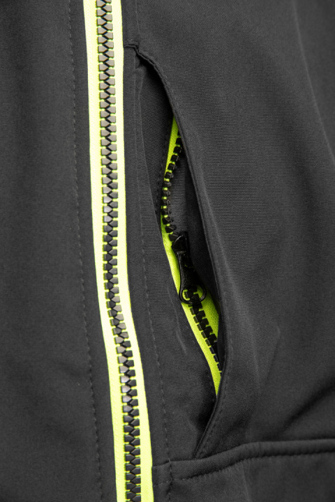 SEVEN KINGS RIVAL SOFTSHELL CZARNY/ŻÓŁTY