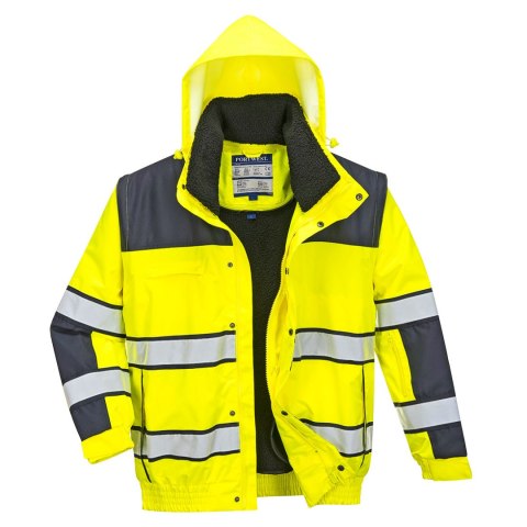 Ostrzegawcza kurtka zimowa Bomber 3 w 1