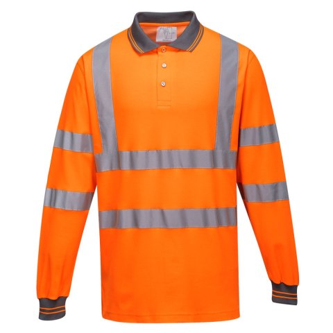 Koszulka polo ostrzegawcza Cotton Comfort z długimi rękawami S271