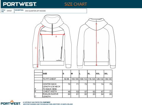 Bluza DX4 z zamkiem 1/4 DX467