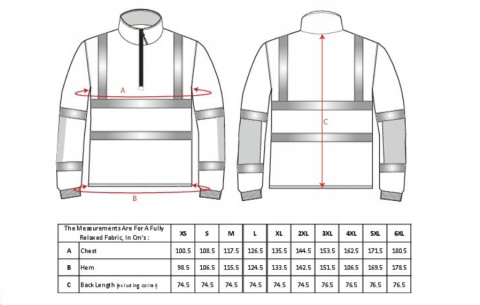 Bluza ostrzegawcza Xenon Rugby B308