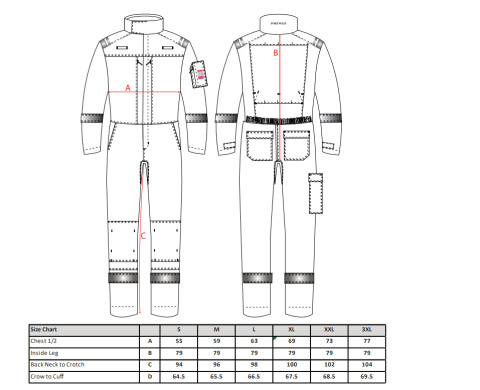 Kombinezon Damski Bizflame Plus Stretch z panelami FR501