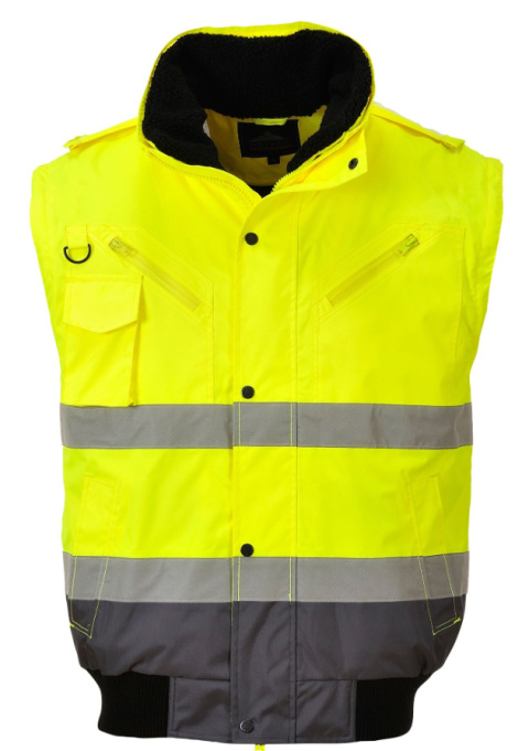 Kontrastowa kurtka ostrzegawcza Bomber 3 w 1 C465