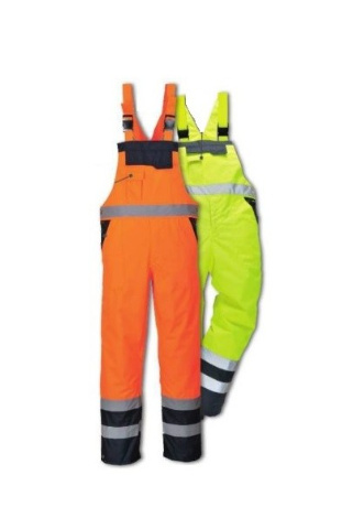 Kontrastowe ogrodniczki ostrzegawcze nieocieplane S488