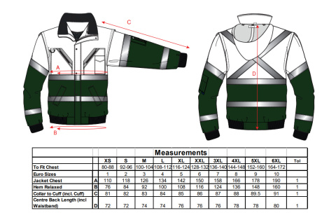 Kurtka ostrzegawcza Bomber X C565