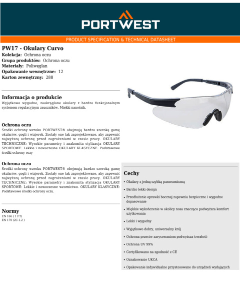 Okulary Curvo PW17CLR