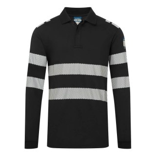 Koszulka trudnopalna Polo z długim rękawem PW3 Modaflame Knit