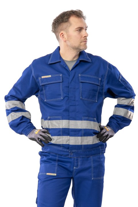 BLUZA / ODBLASK - Niebieski/odbask 48