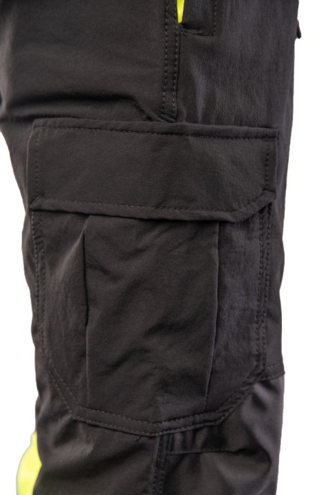 FLASH JOGGER SPODNIE SKF03Y CZARNY/ŻÓŁTY KAT II - Czarny-Żółty(cy) 5XL.