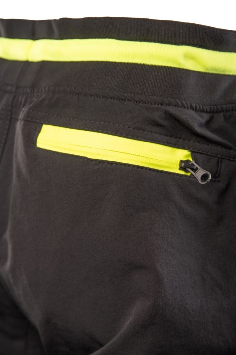FLASH JOGGER SPODNIE SKF03Y CZARNY/ŻÓŁTY KAT II - Czarny-Żółty(cy) 5XL.